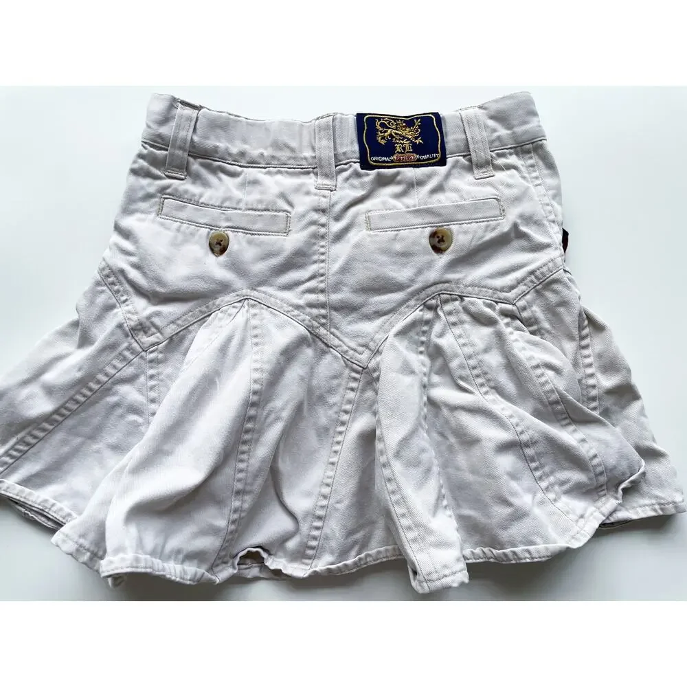 Girl's Rare Ralph Lauren Y2K Khaki Skirt Size 5